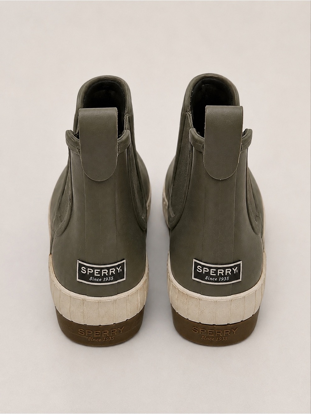 Sperry Torrent Chelsea Rain Boots Olive Green Women’s 7.5 Waterproof - Picture 3 of 7